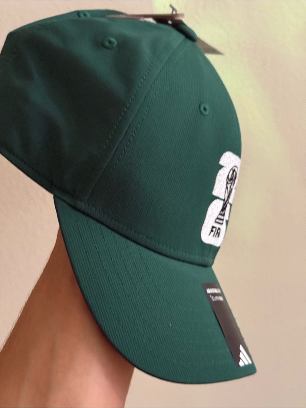 adidas Green FIFA Logo Baseball Cap - Picture 4 of 8